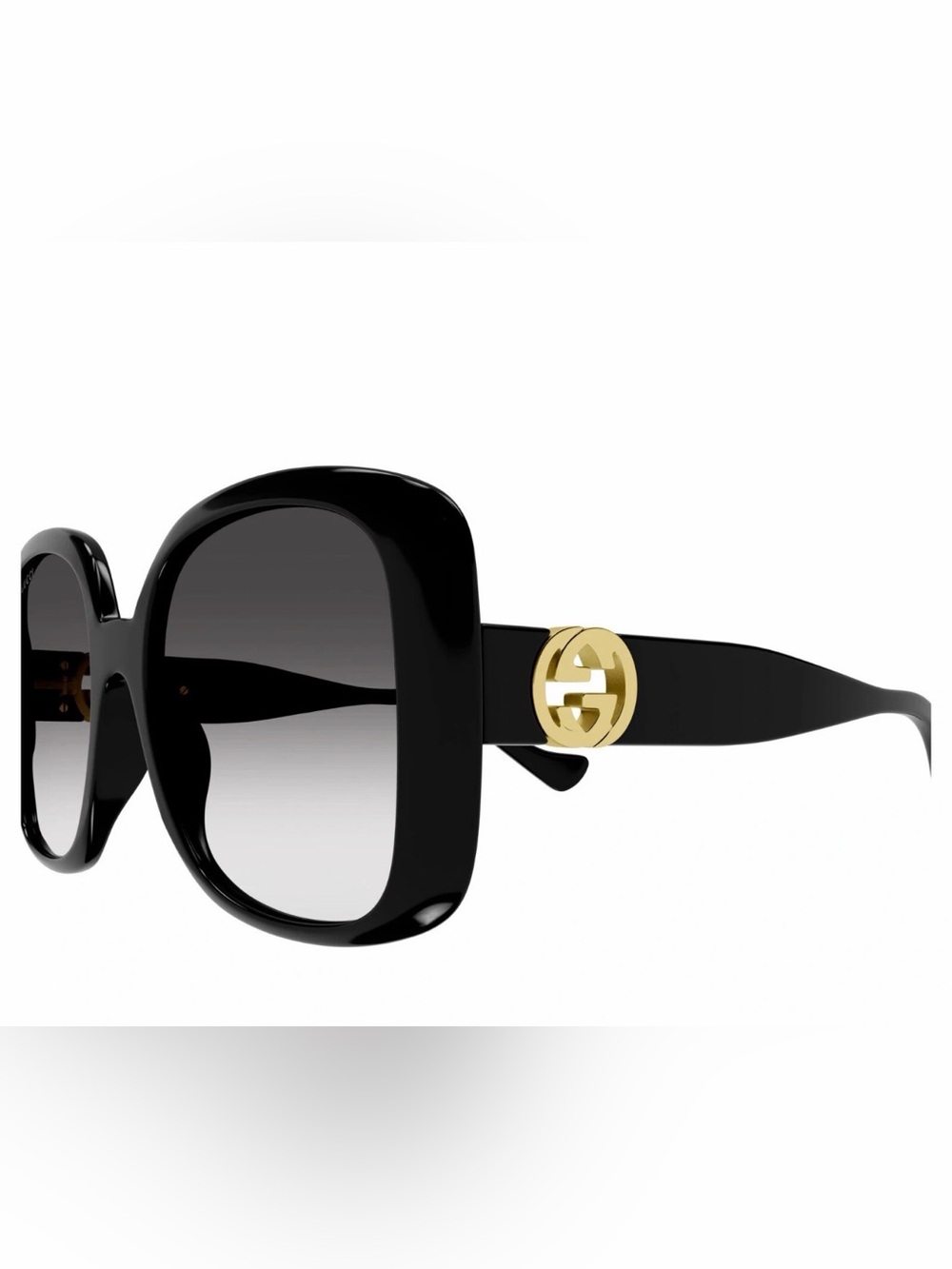 New!🖤Gucci Black Oversized Square Sunglasses with Gradient Lenses 100% authentic
